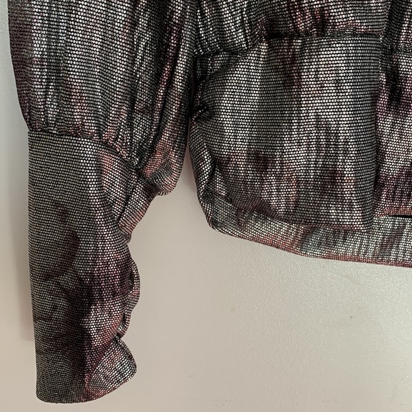 MAISON D’AMELIE PARIS | Shimmery Long Sleeve Blouse Sz XS - Picture 7 of 9